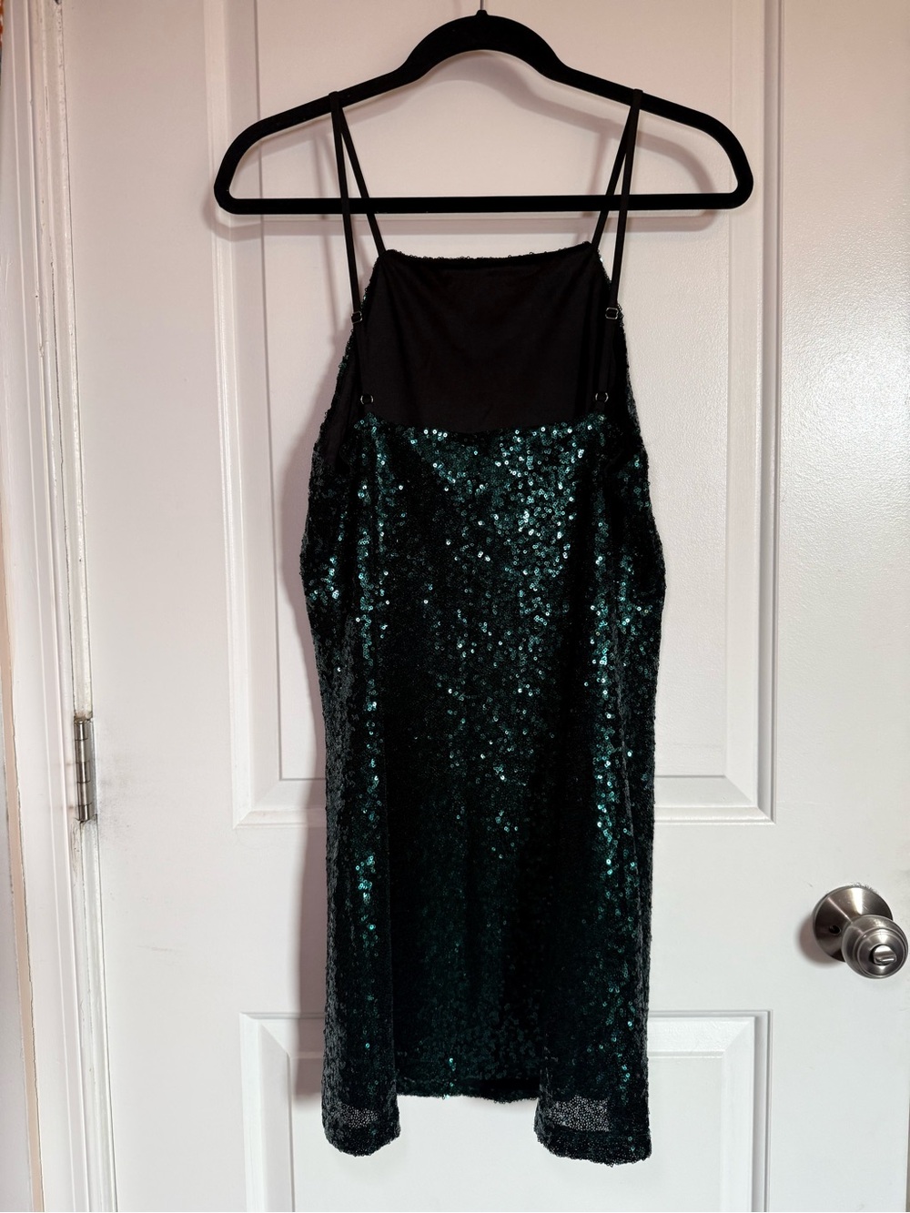Lulu's Glam Sequin Mini Dress with Spaghetti Straps - Picture 3 of 8